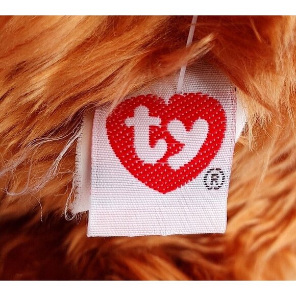 TY CLASSIC BABY AUBURN 10” Teddy Bear Stuffed Animal Beanie Toy Vintage 2001 - Picture 4 of 4